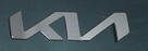 Nowe logo kia kn srebrne atrapa przod chromowane chrom - 1
