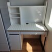 Biurko IKEA MICKE biały/antracyt, 105x50 cm z nadstawką - 1