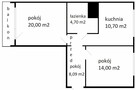 Mieszkanie 57,49m2, 2 pokoje, Lwowska - 2