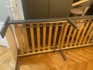 Łóżko młodzieżowe pojedyncze, drewniane z materacem. - 4