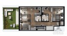 Mieszkanie o pow. 86,93 w wersji parter szeregówki/ Jagodno Brochów Wrocław - 14