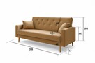 wersalka sofa rozkładana z pojemnikiem na pościel kanapa 2os - 5