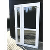 Drzwi PCV Nowe wzmacniane ciepłe 140x210 białe - 2