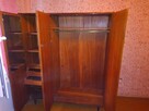 Szafa orzech połysk lustro trzydrzwiowa szeroka 150cm wysoka - 9
