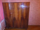 Szafa orzech połysk lustro trzydrzwiowa szeroka 150cm wysoka - 2