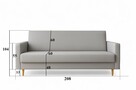 ROZKŁADANA wersalka sofa kanapa SPRĘŻYNY z pojemnikiem łóżko - 5