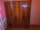 Szafa orzech połysk lustro trzydrzwiowa szeroka 150cm wysoka - 3