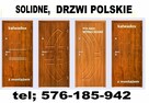 Drzwi zewnętrzne drewniane i metalowe wejściowe z montażem - 4