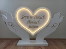 Serce z oświetleniem led. + dłonie dekoracja Pierwsza Komun - 5