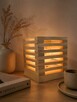 Drewniana lampka nocna handmade | boho loft scandi - 2