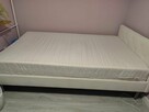 Łóżko tapicerowane 125x200 z materacem – świetny stan | mało - 2