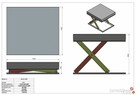 Podnośnik nożycowy, Stół podnośny, stół warsztatowy, - 4