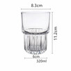 szklanki 320ml zdobione do kawy latte drinków whisky 6szt. |