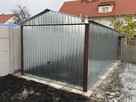 Garaż blaszany 3×5 dwuspadowy z bramą uchylną dostawa - 2