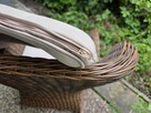 Fotele ogrodowe na taras Rattan wiklina 4 szt. z poduszkami - 13