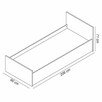 Łóżko jednoosobowe, tapczan 90 x 206 cm PROMOCJA!!! - 3
