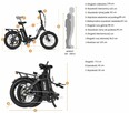 Rower Elektryczny Vitilan U3 750W Składany | 13Ah | do 70km - 14