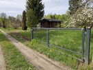 Dwie sąsiadujące działki ROD z domkami i mediami