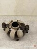 ceramiczny wazonik pękaty amfora - 3