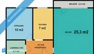 Sosnowiec Centrum Jagiellońska 2 pokoje 51 m2 2 Piętro Duży Balkon 4,4 m2 2 Windy - 1