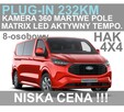 Ford Transit Custom Plug-in Limited 232KM L2 8-osob. Kamera 360 AGR Matrix LED 8-os.