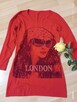 Sweter czerwony damski