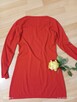 Sweter czerwony damski - 3