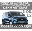 Ford Transit Custom L2 automat 136KM 6-osob Brygadowy Kamera 360 Martwe Pole Full LED