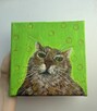 Energia Głównego Bohatera. Obraz olejny 20x20 cm na płótnie. - 2