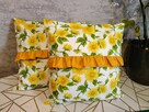 2 szt poszewki 40x40 słoneczniki z falbanką HandmadebyAmia