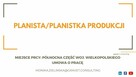 PLANISTA/PLANISTKA PRODUKCJI