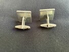 Stare spinki PRL do koszul vintage próba 925 - 9