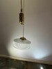 Orginalna lampa wisząca z przeciwwagą i podsufitką mosiężną - 2