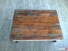 Stolik kawowy ze starych desek - design, loft. - 5