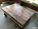 Stolik kawowy ze starych desek - design, loft. - 3