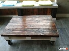 Stolik kawowy ze starych desek - design, loft. - 2