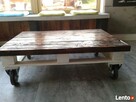 Stolik kawowy ze starych desek - design, loft. - 6