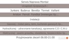 Junkers Termet Vaillant Senseo itp. Serwis Naprawa Montaż - 2