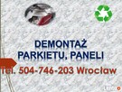 Demontaż podłogi, skucie kafli, cena tel 504-746-203 - 4