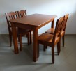 drewniany stół kuchenny 110x70cm z krzesłami do kuchni - 1
