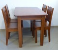 drewniany stół kuchenny 110x70cm z krzesłami do kuchni - 2