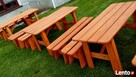 Komplet ogrodowy, ławki, stolik - 1