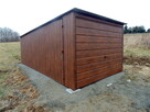 Tani garaż blaszany 3x6 drewnopodobny PREMIUM każdy wymiar - 1