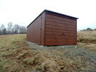 Tani garaż blaszany 3x6 drewnopodobny PREMIUM każdy wymiar - 8