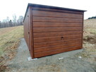 Tani garaż blaszany 3x6 drewnopodobny PREMIUM każdy wymiar - 3