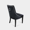 Nowe eleganckie pikowane krzesło z kołatką tapicerowane - 2
