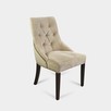 Nowe eleganckie pikowane krzesło z kołatką tapicerowane - 4