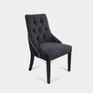 Nowe eleganckie pikowane krzesło z kołatką tapicerowane - 1