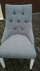 Krzesło pikowane tapicerowane z kołatką producent modne - 3
