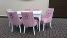Pikowane krzesło z kołatką tapicerowane chesterfield produce - 3